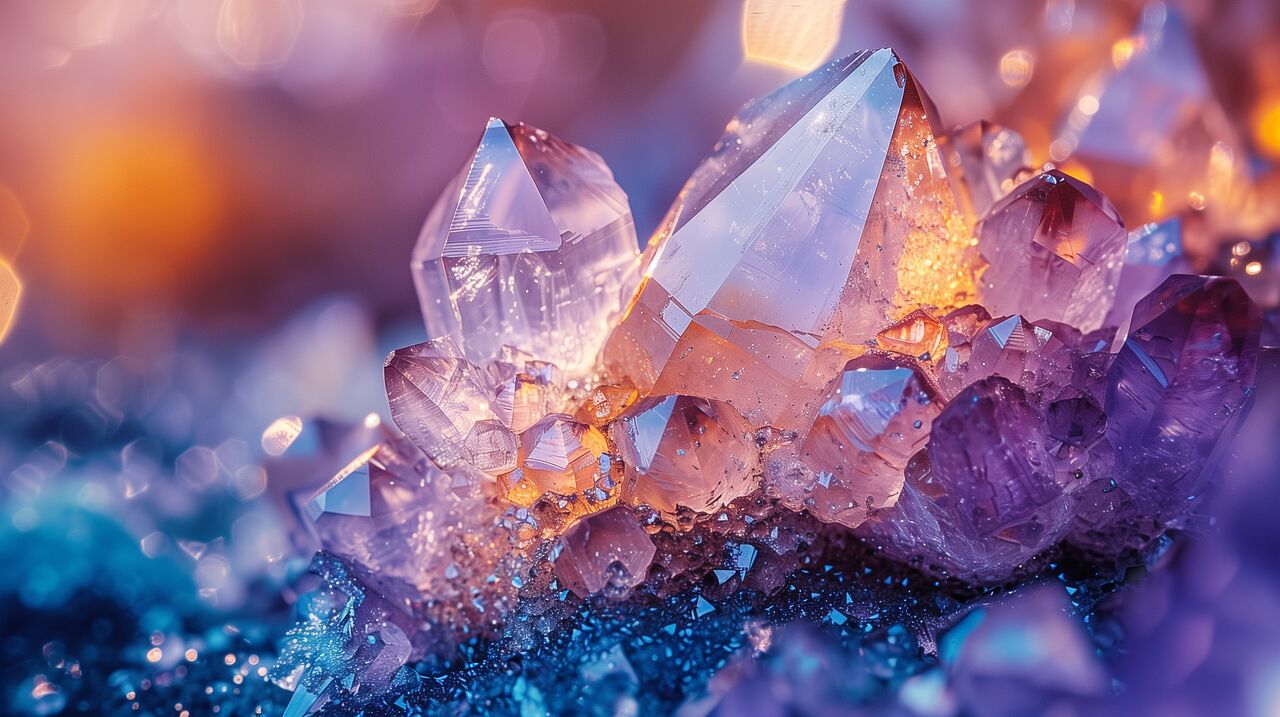 ai generated, crystals, geode
